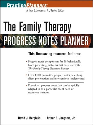 cover image of The Family Therapy Progress Notes Planner